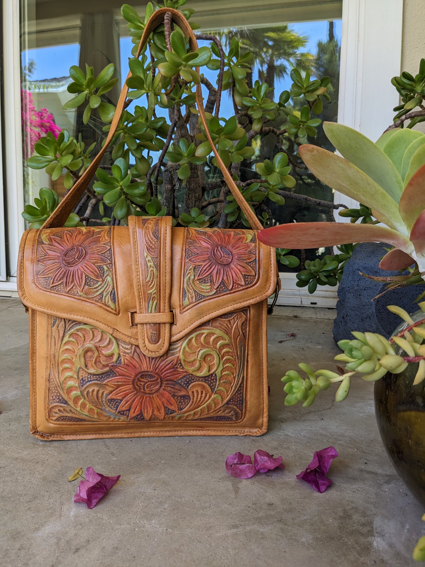 Sunflower Leather Purse