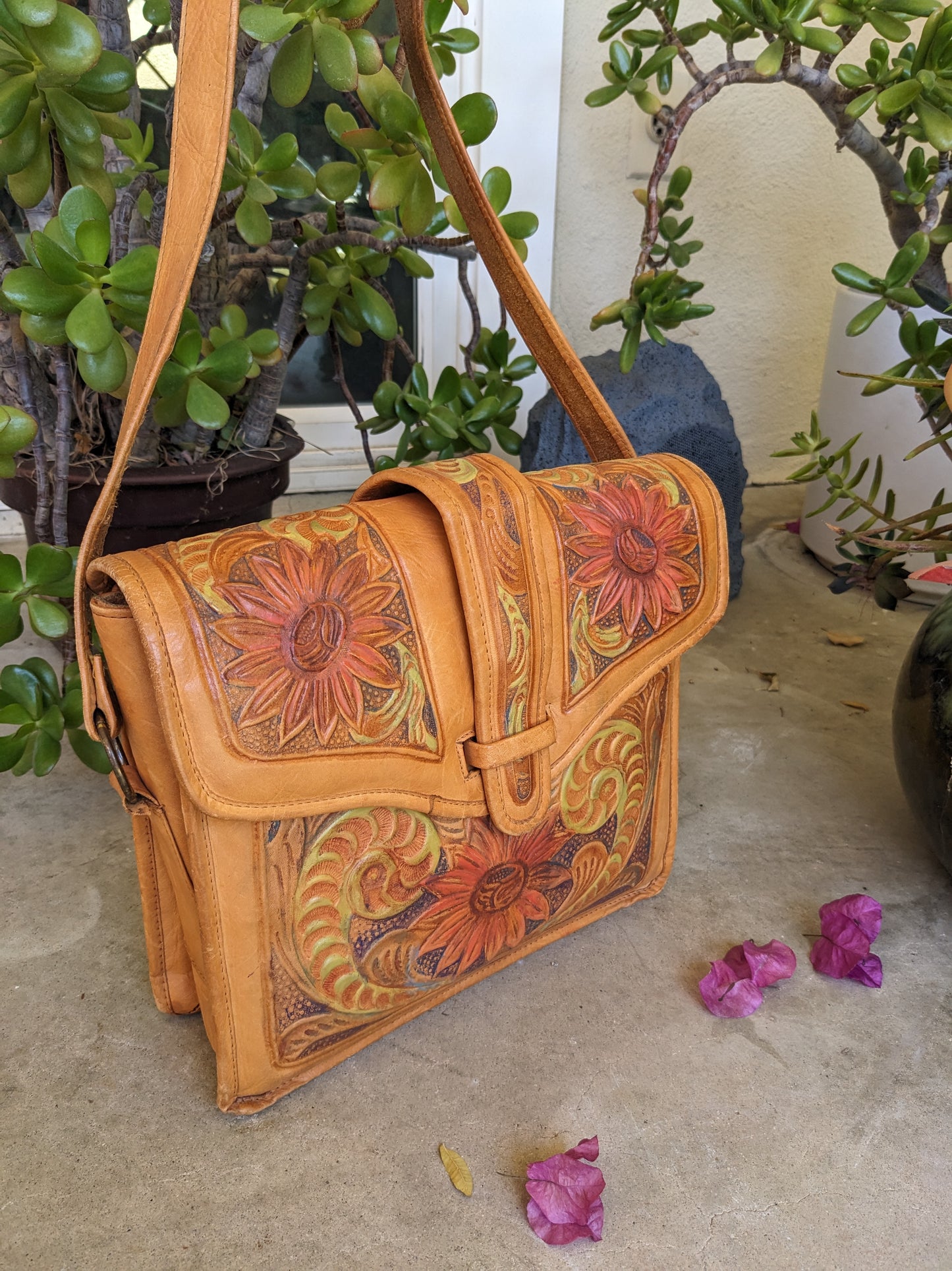Sunflower Leather Purse