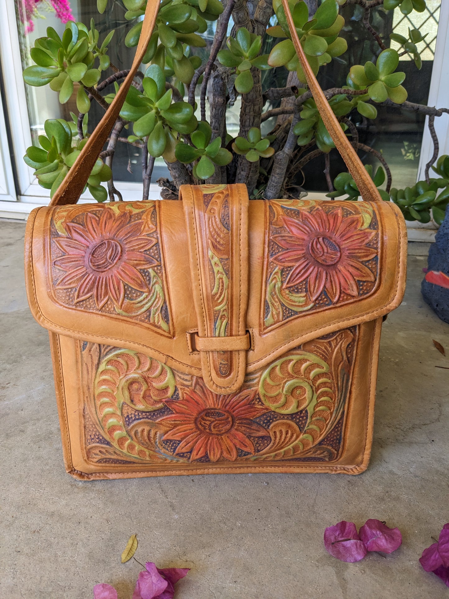 Sunflower Leather Purse