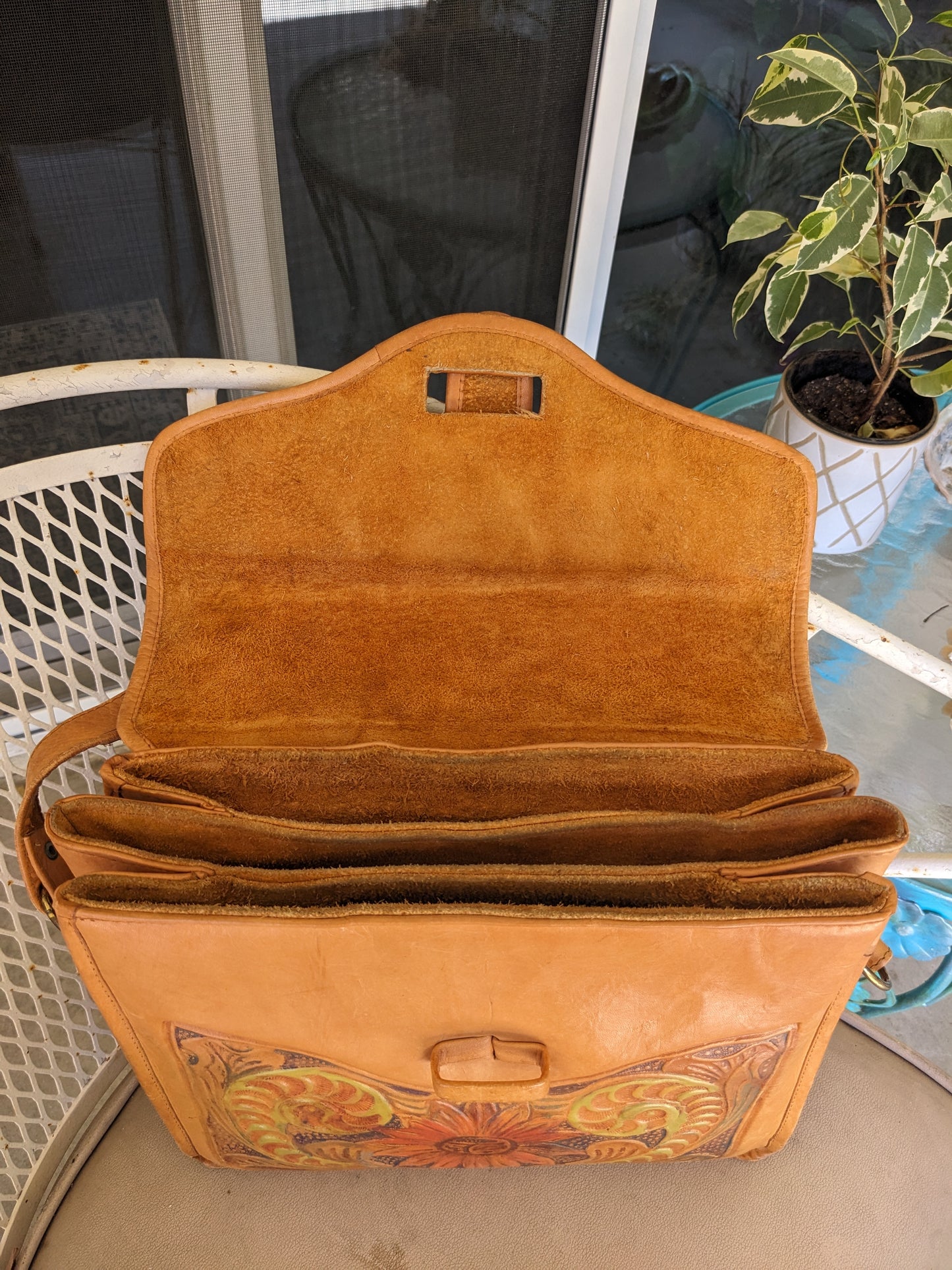 Sunflower Leather Purse