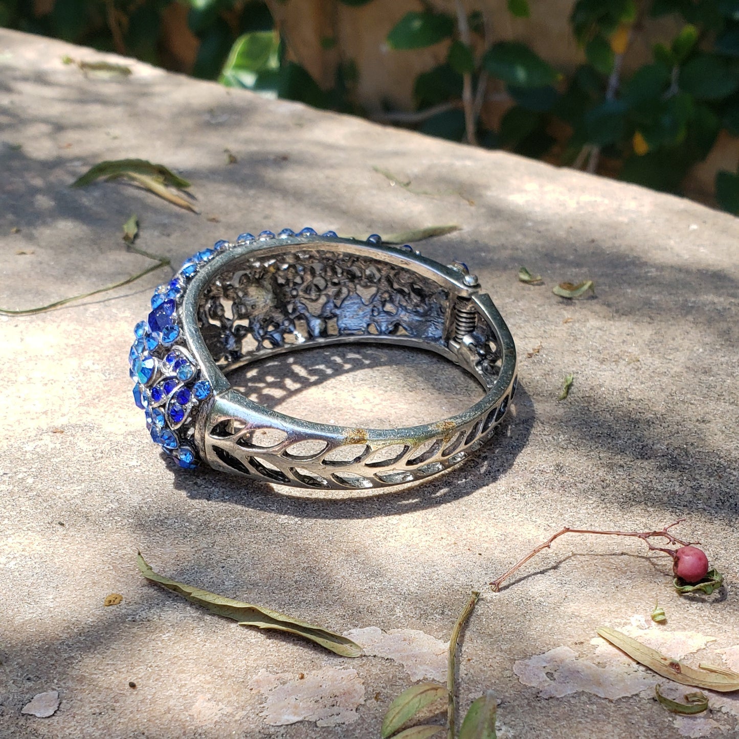 Blue Jeweled Bracelet
