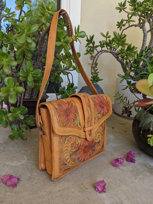 Sunflower Leather Purse