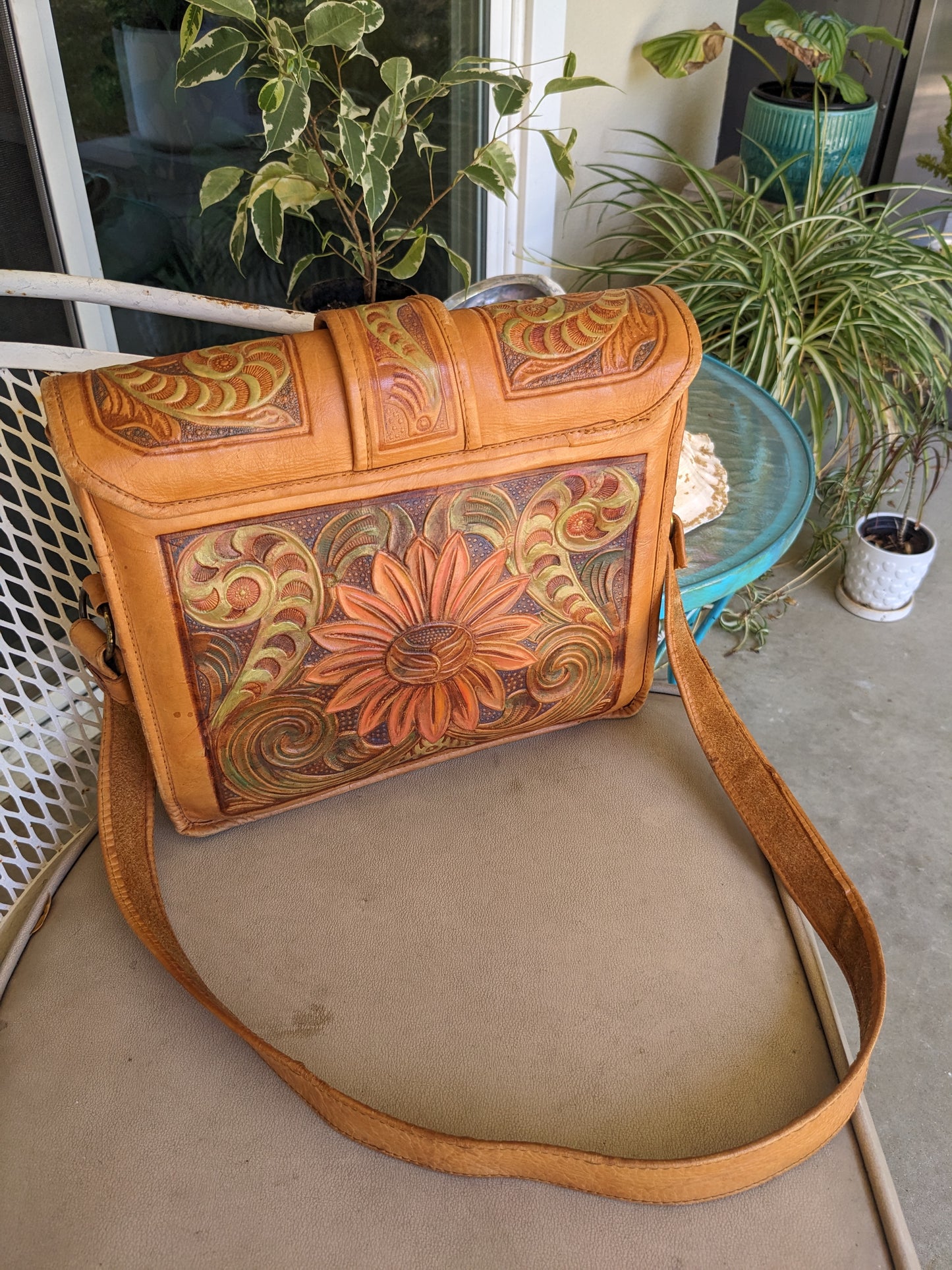 Sunflower Leather Purse