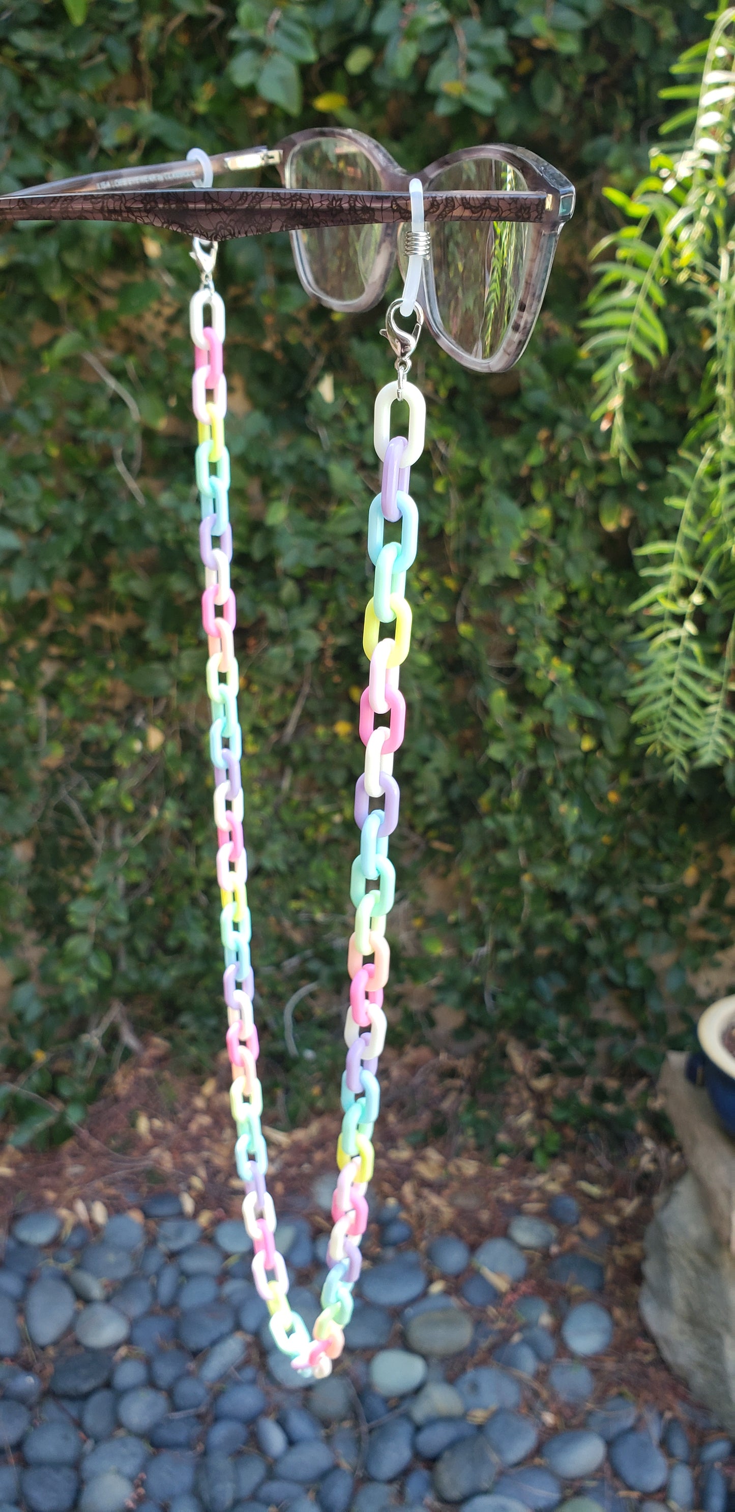 Pastel Rainbow Glasses Chain