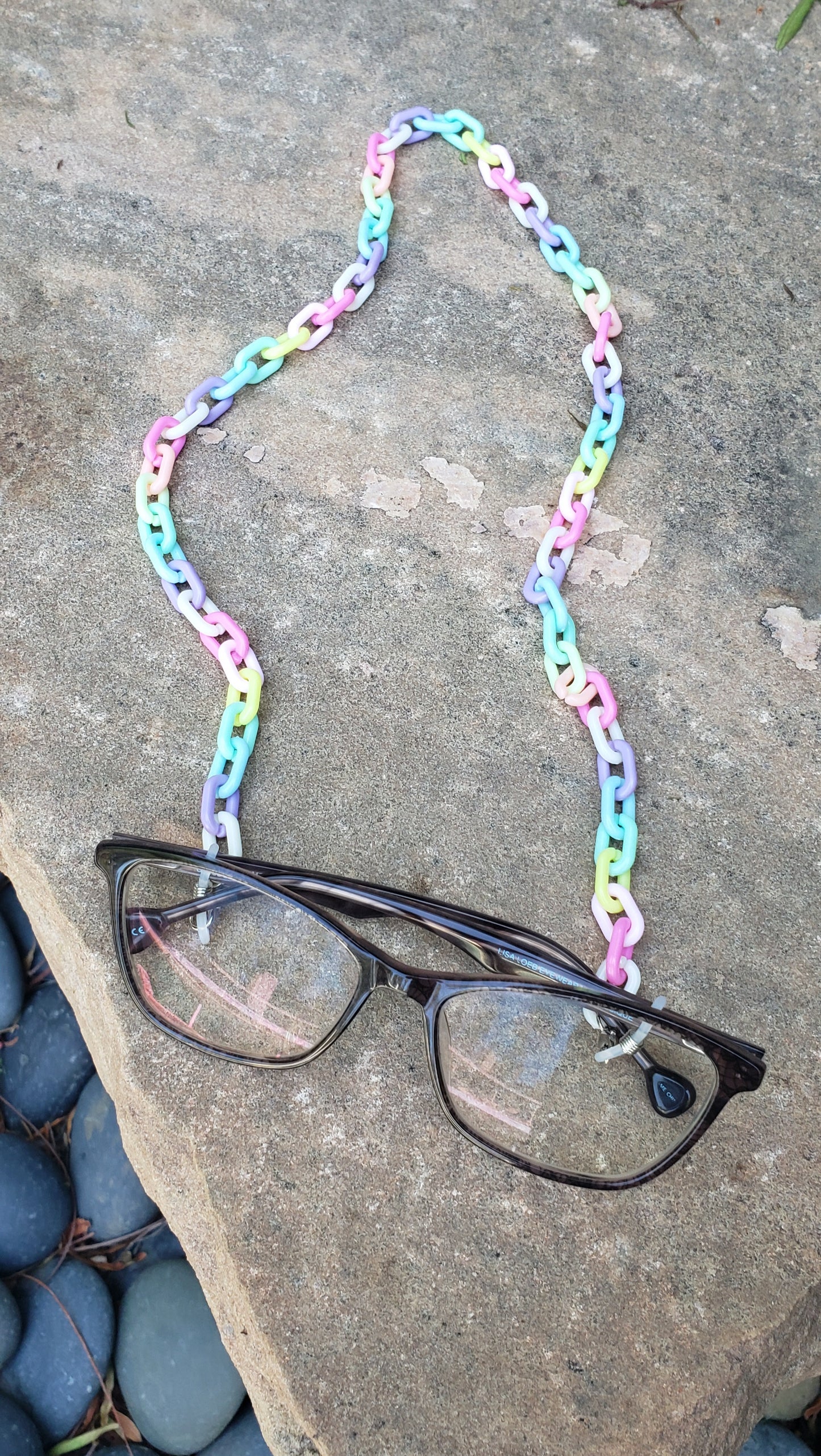 Pastel Rainbow Glasses Chain